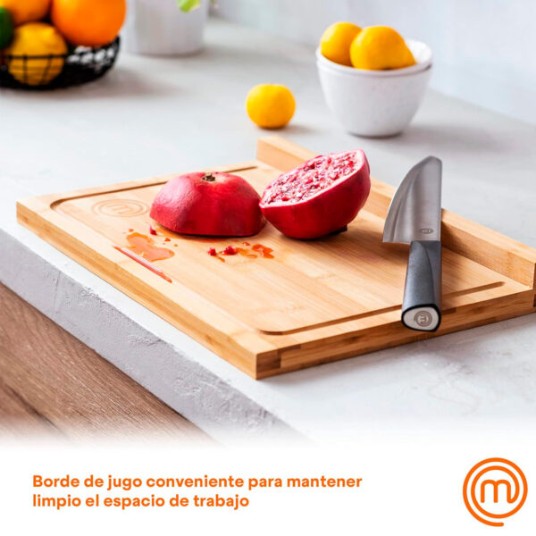 Tabla de cortar de Bambú Masterchef 38,5  x 26,5 x 1,5 cm - Imagen 3