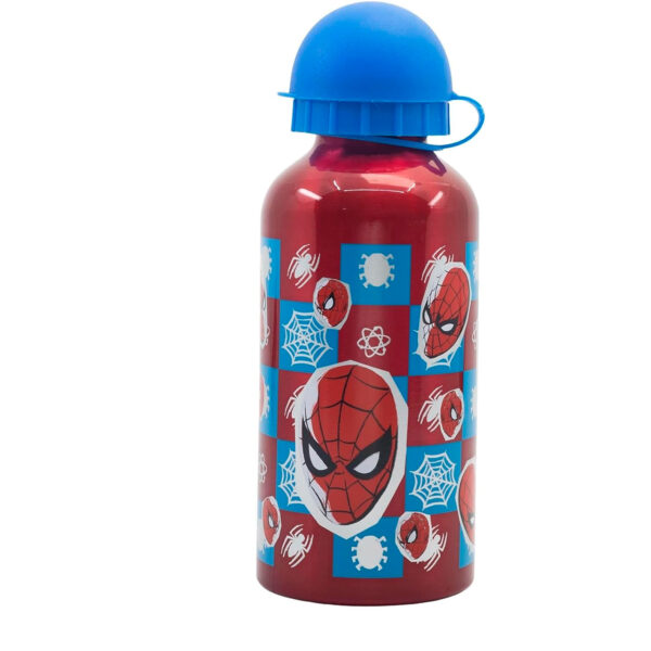 Botella infantil de aluminio Spiderman – Reutilizable y ligera (400 ml) - Imagen 2