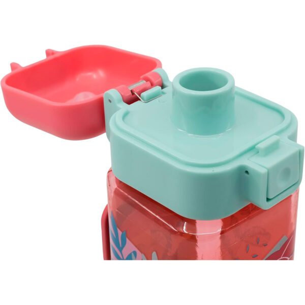 Botella infantil de Minnie Mouse – Reutilizable con pajita antigoteo, 400 ml - Imagen 3