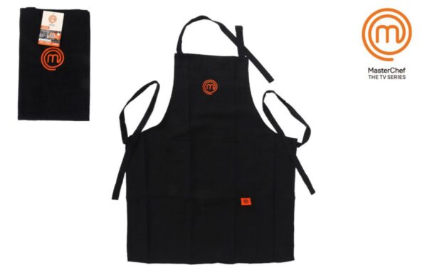 Delantal Oficial MasterChef con Bolsillo – 100% Algodón – Delantal de Cocina Unisex Profesional - Imagen 2