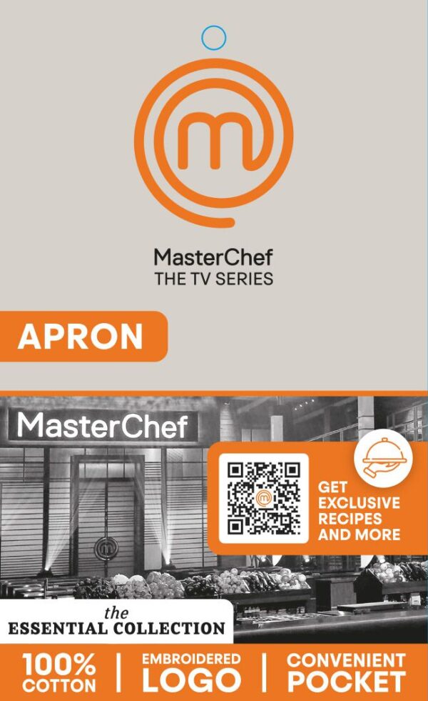 Delantal Oficial MasterChef con Bolsillo – 100% Algodón – Delantal de Cocina Unisex Profesional - Imagen 3